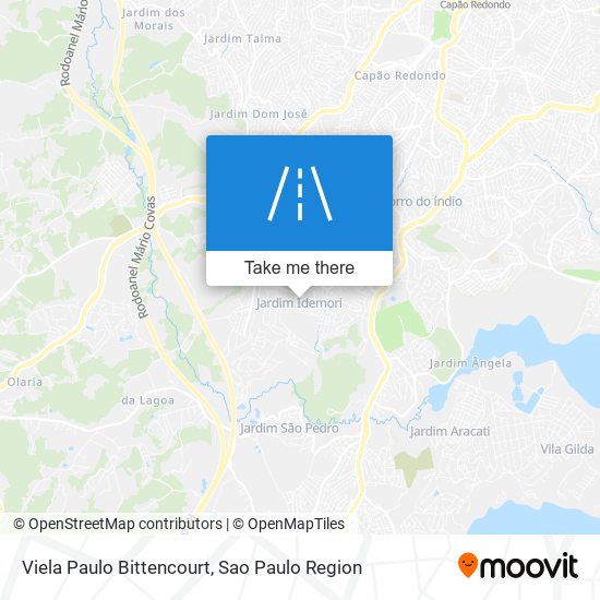 Mapa Viela Paulo Bittencourt