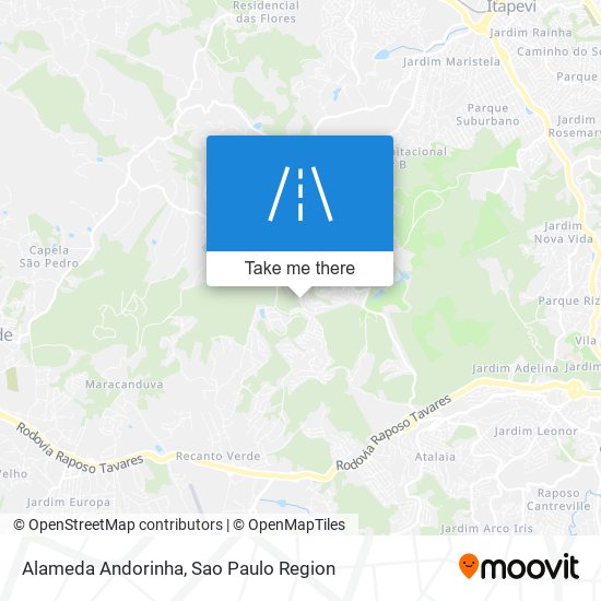 Alameda Andorinha map