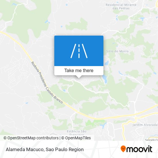 Alameda Macuco map