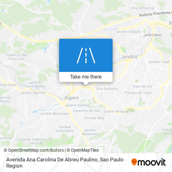 Mapa Avenida Ana Carolina De Abreu Paulino