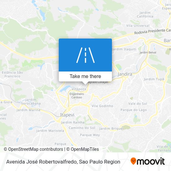 Avenida José Robertovalfredo map