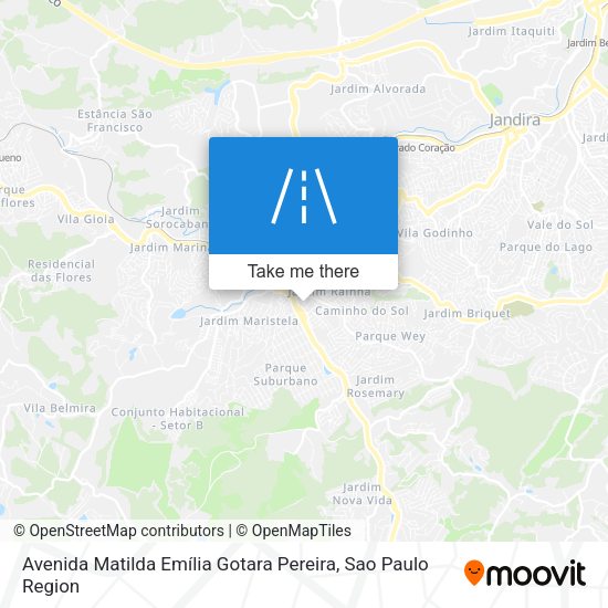 Avenida Matilda Emília Gotara Pereira map