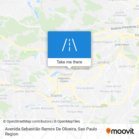 Mapa Avenida Sebastião Ramos De Oliveira