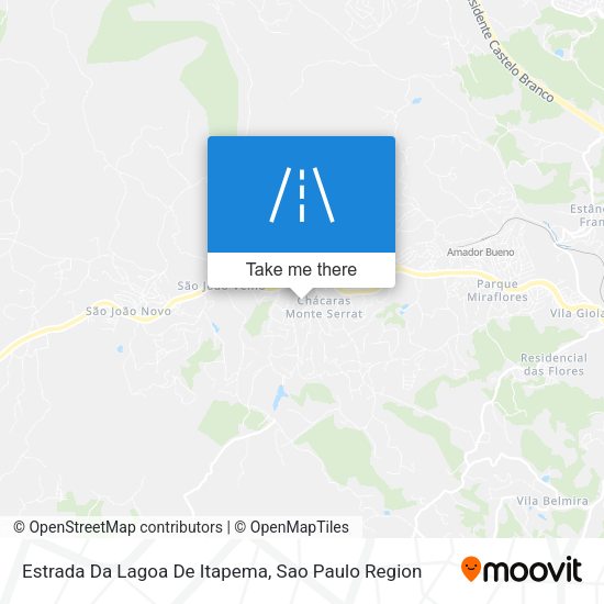 Estrada Da Lagoa De Itapema map