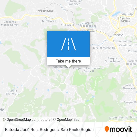Estrada José Ruiz Rodrigues map