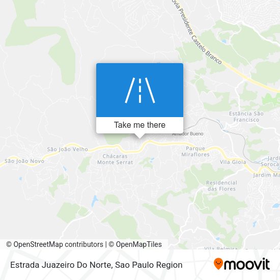 Estrada Juazeiro Do Norte map