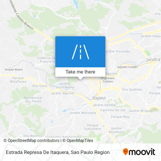 Estrada Represa De Itaquera map