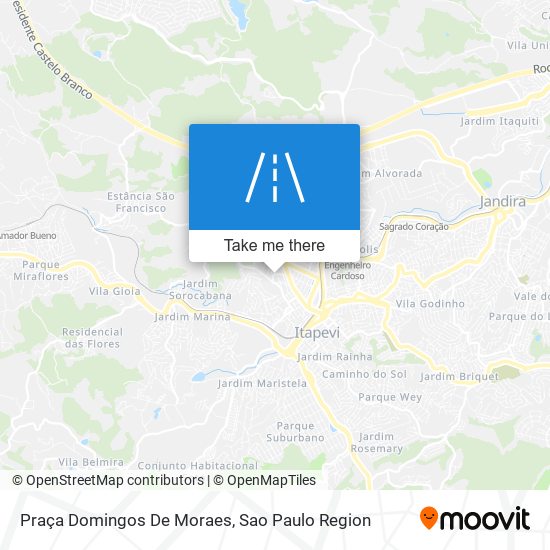 Mapa Praça Domingos De Moraes