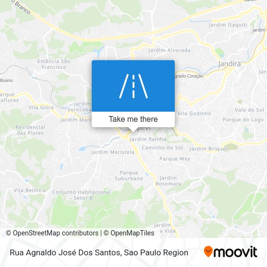 Rua Agnaldo José Dos Santos map