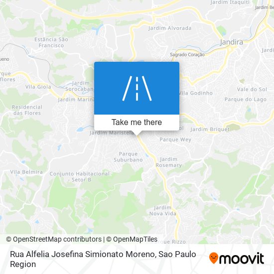 Rua Alfelia Josefina Simionato Moreno map