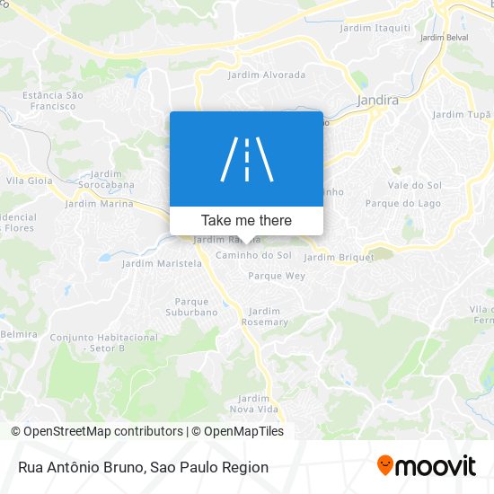 Rua Antônio Bruno map