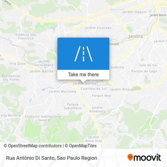 Rua Antônio Di Santo map