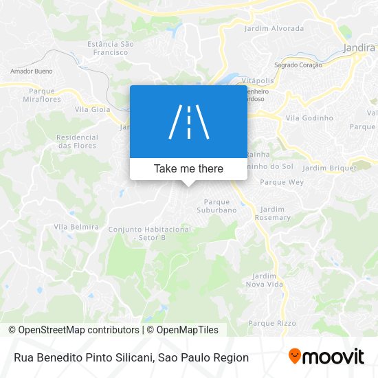 Rua Benedito Pinto Silicani map