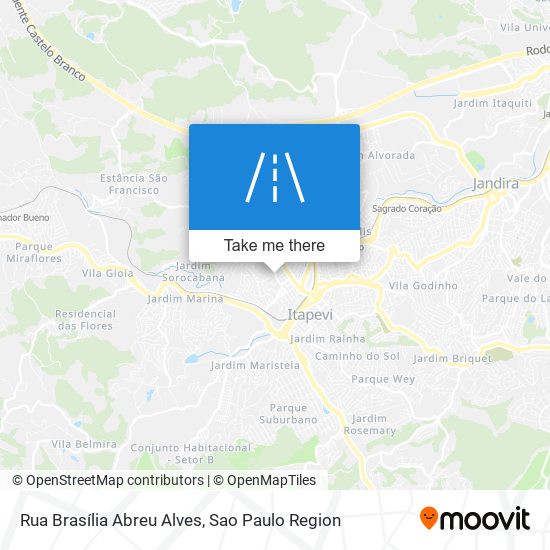 Mapa Rua Brasília Abreu Alves