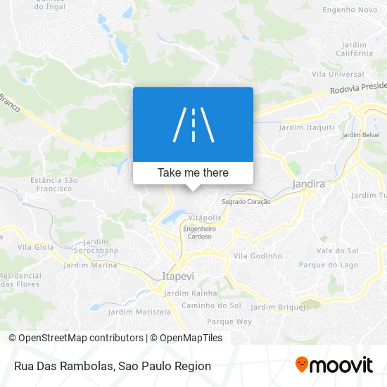 Mapa Rua Das Rambolas