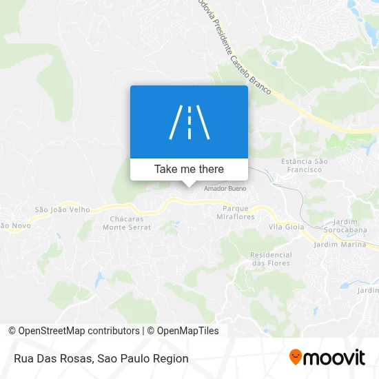 Rua Das Rosas map