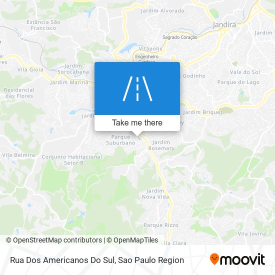 Mapa Rua Dos Americanos Do Sul