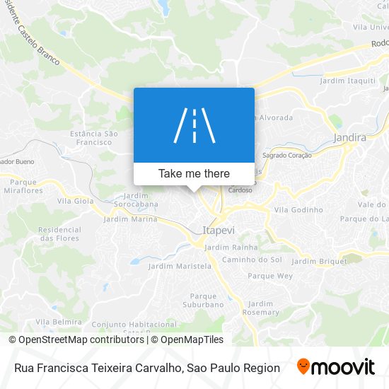 Rua Francisca Teixeira Carvalho map