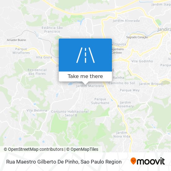 Mapa Rua Maestro Gilberto De Pinho