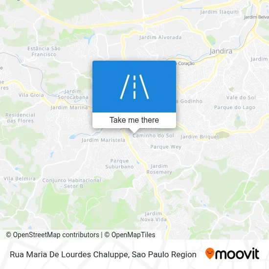 Rua Maria De Lourdes Chaluppe map
