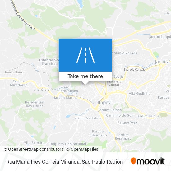 Mapa Rua Maria Inês Correia Miranda