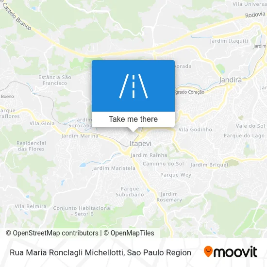Rua Maria Ronclagli Michellotti map