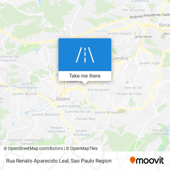 Rua Renato Aparecido Leal map