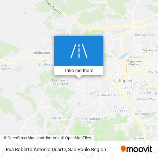 Rua Roberto Antônio Duarte map