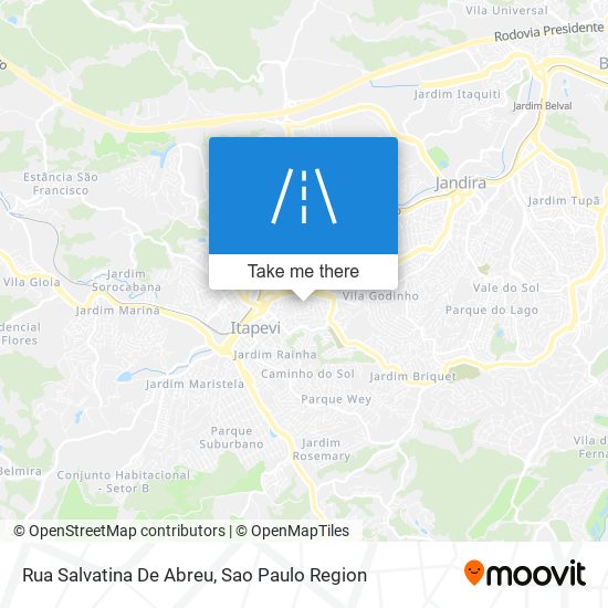 Mapa Rua Salvatina De Abreu