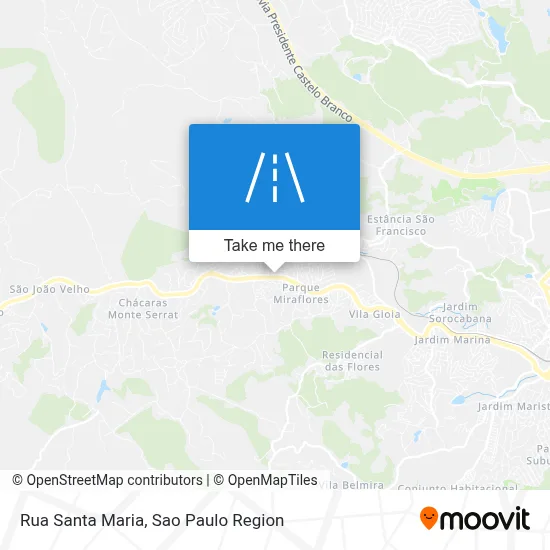 Rua Santa Maria map