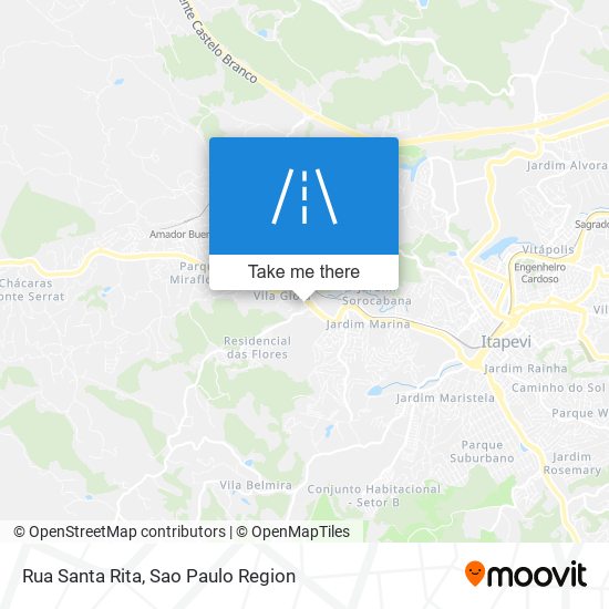 Rua Santa Rita map