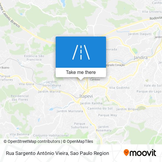 Rua Sargento Antônio Vieira map