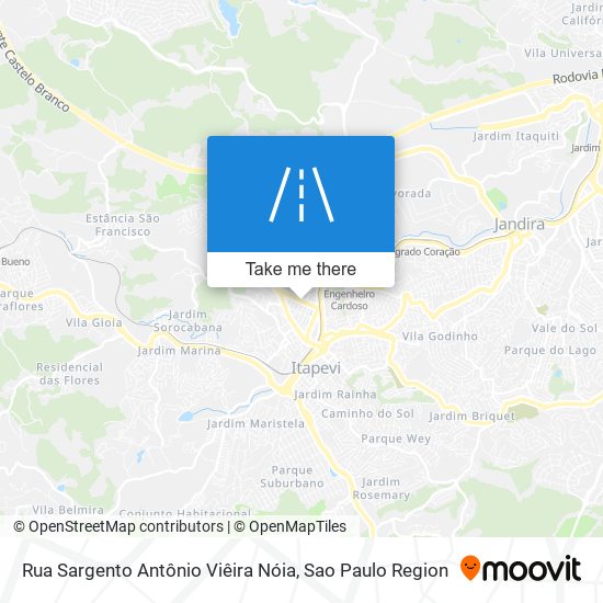 Mapa Rua Sargento Antônio Viêira Nóia