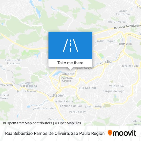 Mapa Rua Sebastião Ramos De Oliveira