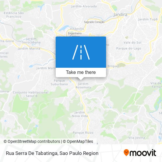 Rua Serra De Tabatinga map