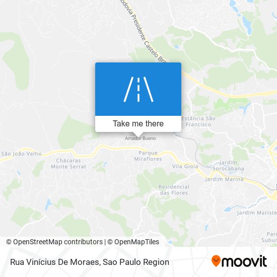 Rua Vinícius De Moraes map