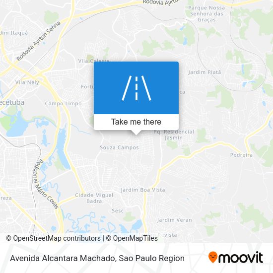 Avenida Alcantara Machado map