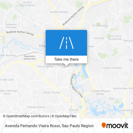 Mapa Avenida Fernando Vieira Rossi