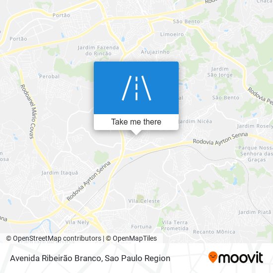 Avenida Ribeirão Branco map