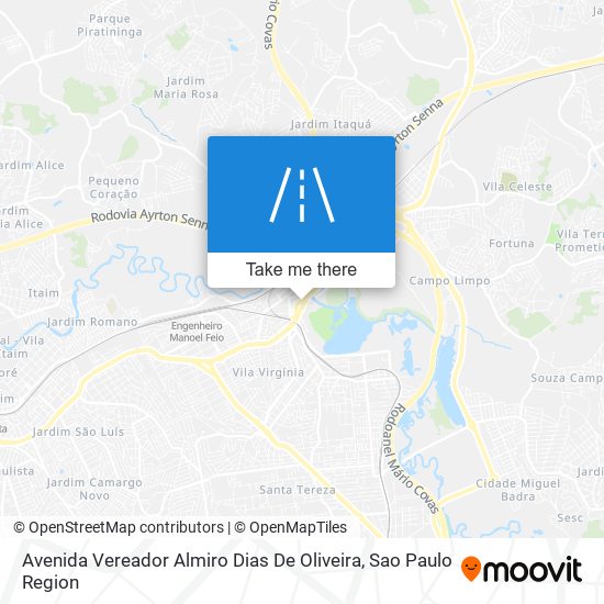 Avenida Vereador Almiro Dias De Oliveira map