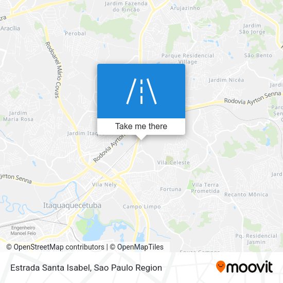 Estrada Santa Isabel map