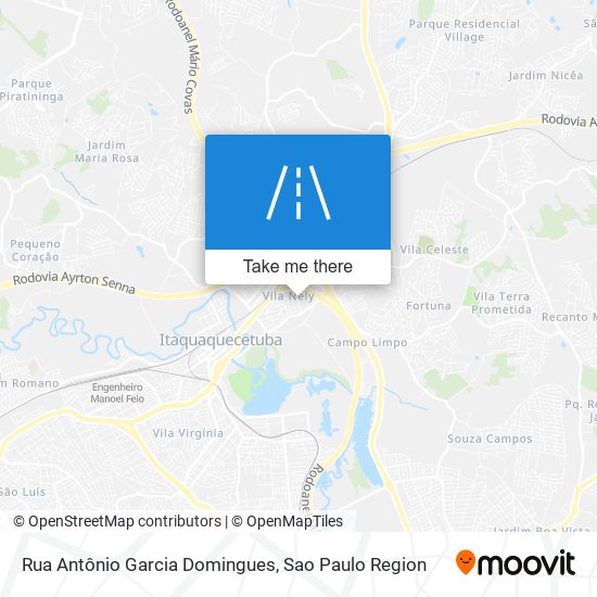 Mapa Rua Antônio Garcia Domingues