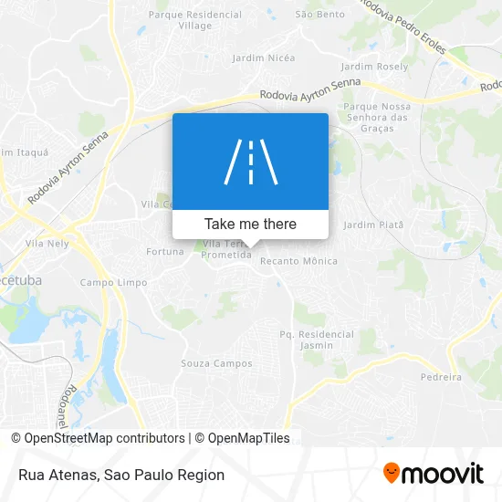 Rua Atenas map