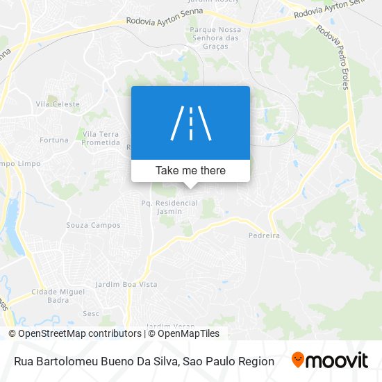 Mapa Rua Bartolomeu Bueno Da Silva