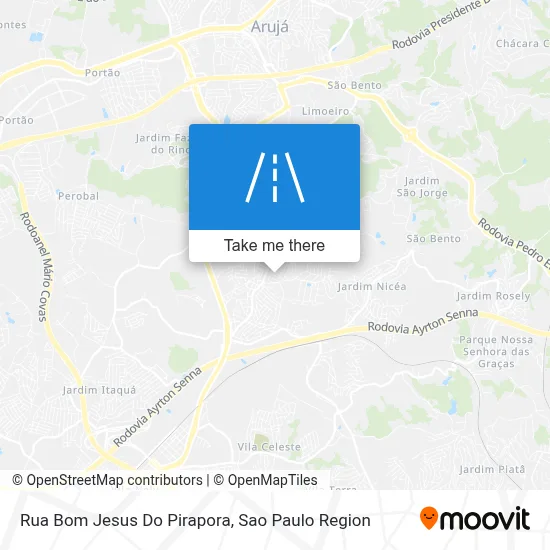Rua Bom Jesus Do Pirapora map