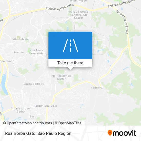 Rua Borba Gato map