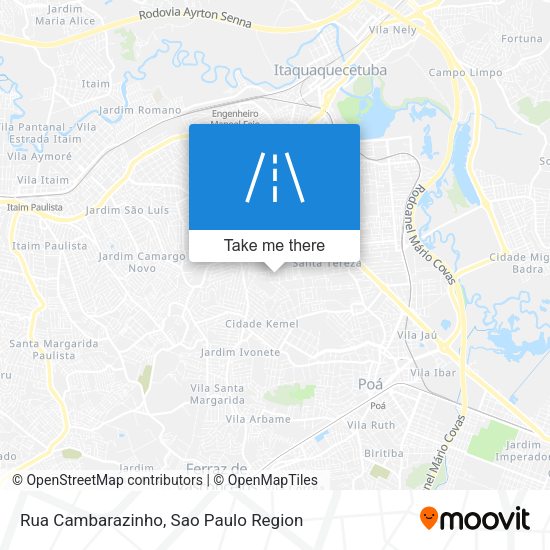 Rua Cambarazinho map