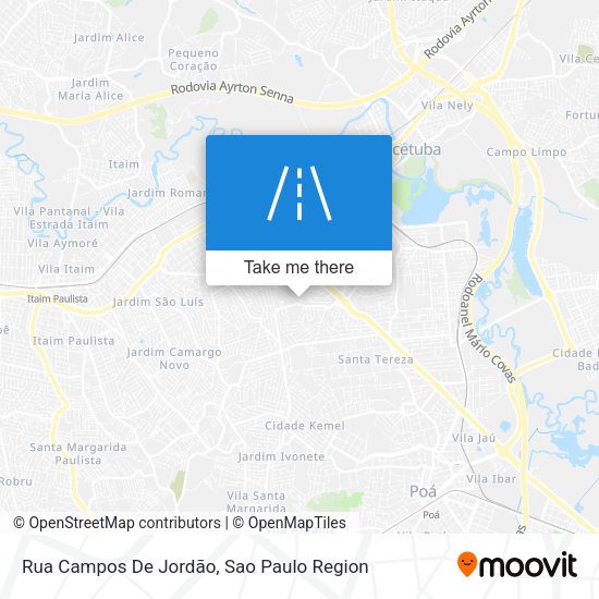 Rua Campos De Jordão map