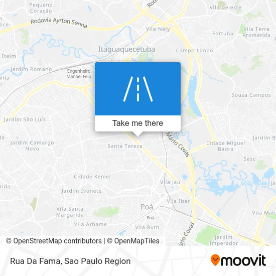 Rua Da Fama map