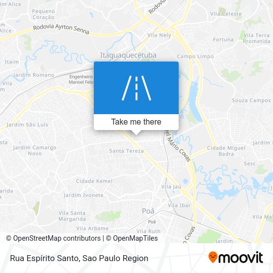 Rua Espírito Santo map
